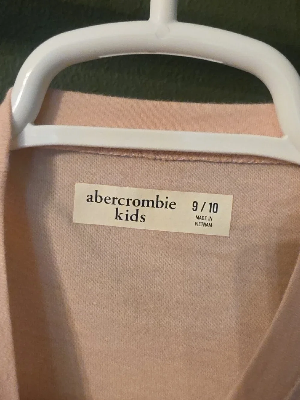 Abercrombie kids peach, coral and blue ombre long sleeve tee